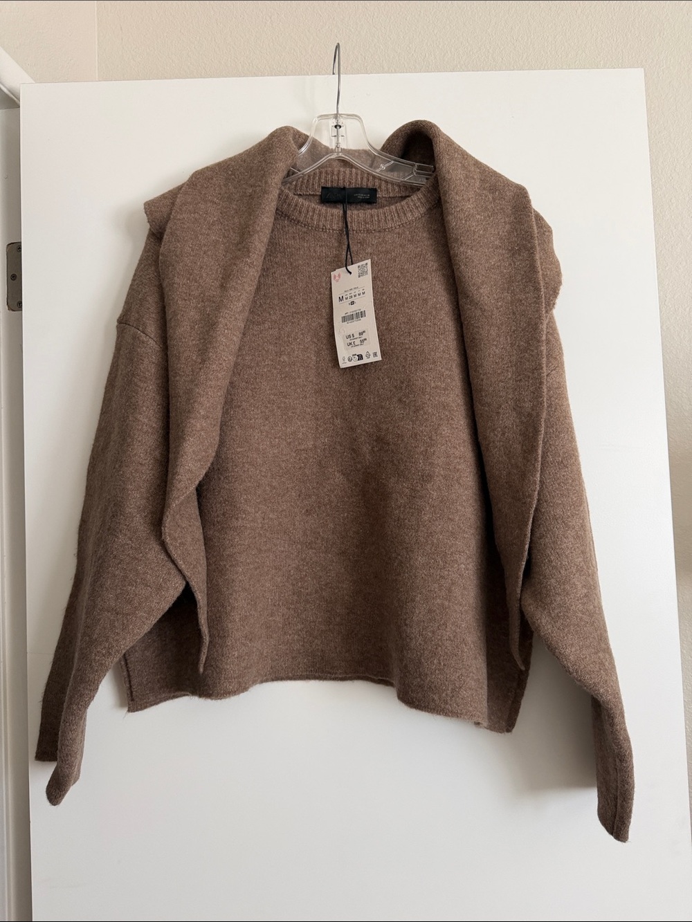 Zara Thick Sweater with Sewn in Mock Layer Collar